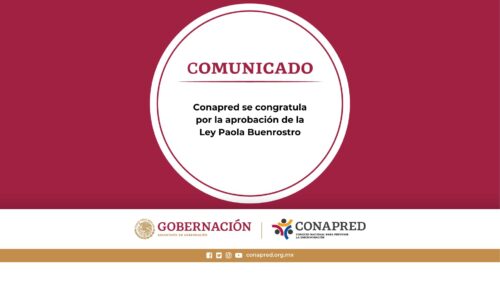 2024-12. Conapred se congratula por la aprobación de la Ley Paola Buenrostro