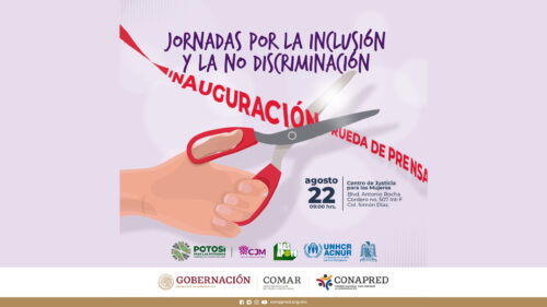 2024-14. San Luis Potosí, sede de una nueva edición de las Jornadas por la Inclusión y la no Discriminación