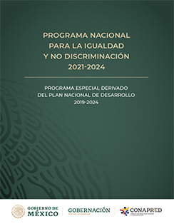 Portada Programa Nacional para la Igualdad y no Discriminación 2021-2024.